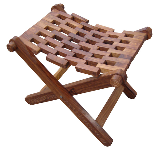 wooden decorative stool