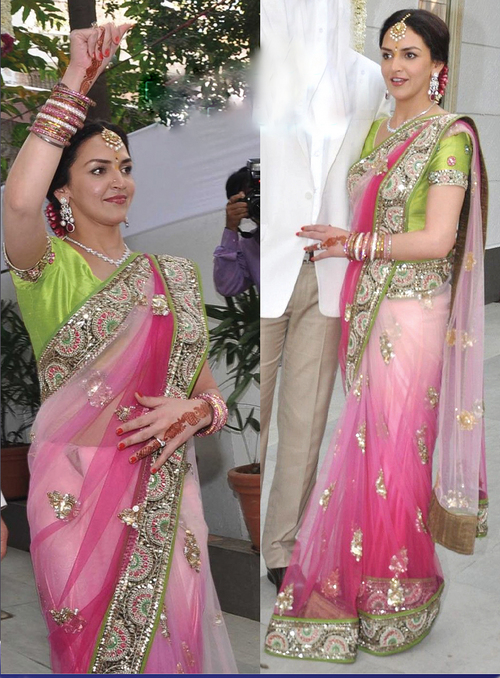Indian Embroidered Wedding Sarees
