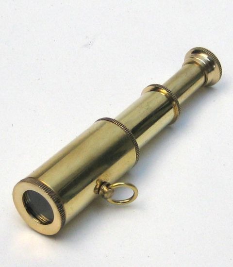 Brass Telescope Key Chain 3″ – Brass Key Chain – Nautical Gift