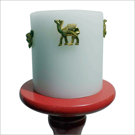 Candle Jewellery - Brass, Gold Plating, Gold Color | Elegant Decor, Candle Holder, Unique Design