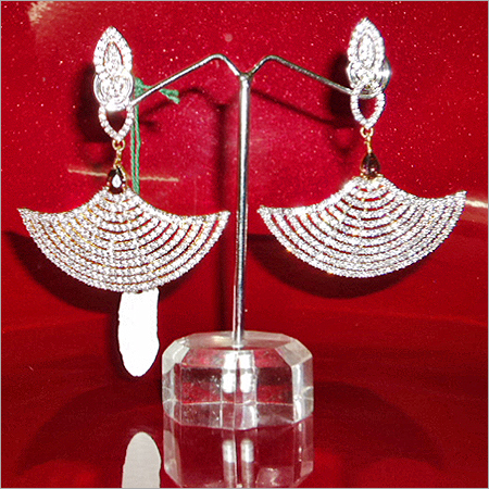 White American Diamond Earrings