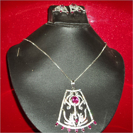 American Diamond Designer Pendant Set