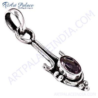 Excellent New Fashion Crystal Silver Gemstone Pendant 