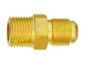 Brass Flare to NPT Union (brass union brass flare union brass fitting HVAC/R parts)