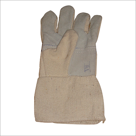 Leather Cum Canvas Gloves