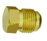 Brass Flare Plug (brass plug, brass fitting, HVAC/R parts)