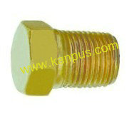 Brass NPT Plug (brass plug, brass fitting, HVAC/R parts)