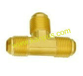 Brass Flare Union Tee (brass tee, brass union, tee union, brass fitting, HVAC/R parts)