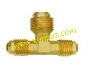 Brass Flare Reducing Tee (brass tee brass fitting HVAC/R parts)