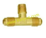 Brass Two-Way Tee (brass tee, brass fitting, HVAC/R parts)