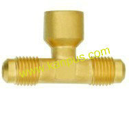 Brass Three-Way Tee (brass tee brass fitting HVAC/R fitting)