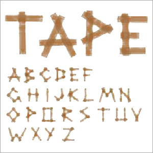 Adhesive Tape Alphabet