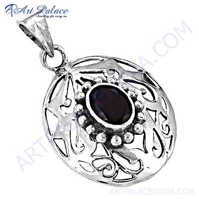 Wholesale Various Styles Designer Garnet Gemstone Silver Pendant