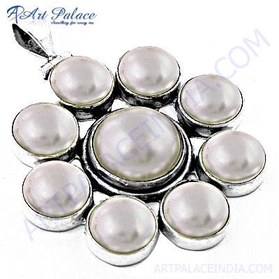 Fashion Accessories Pearl Silver Pendant