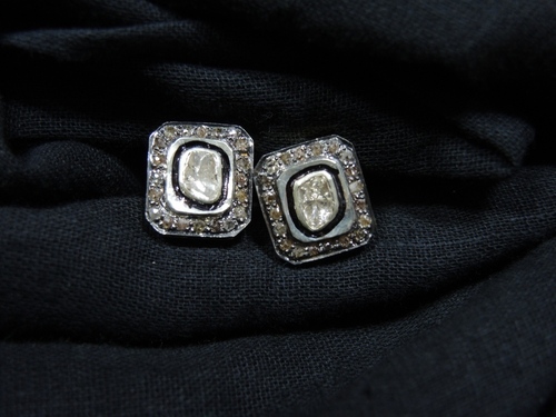 Rose Cut Diamond cufflink