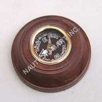 Nautical Brass Wooden Compass