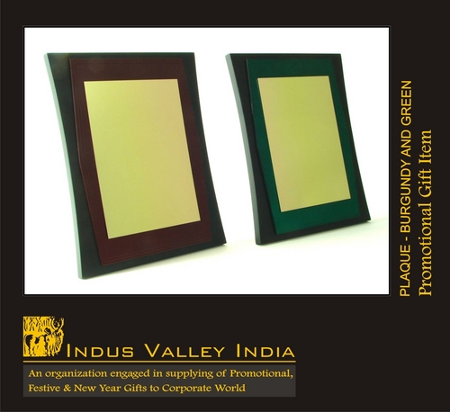 Plaque- Burgandy And Green