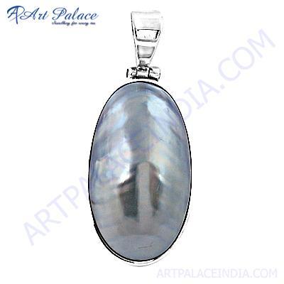 Valuable Mabe Pearl Silver Pendant