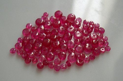 Ruby Faceted Loose Beads