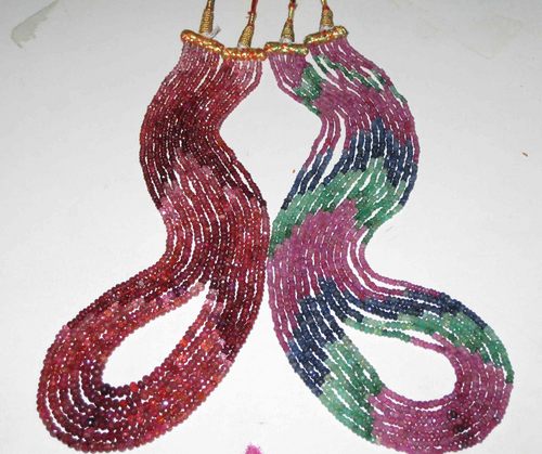 Beaded Necklace Doublet - Gemstone, 40-48 Inches, Multicolor | Elegant Design, Clasp Fastening, Durable Material