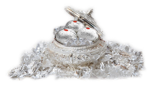 Silver Leaves Laddu