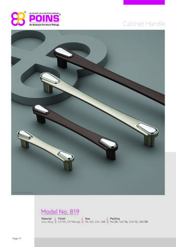 Brass Pull Handles By OM SAI MANUFACTURES