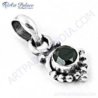 Designer Nightlife Black Onyx Gemstone Silver Pendant