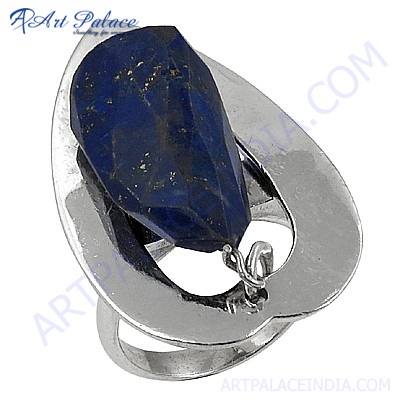 Excellent New Fashion Lapis Lazuli Silver Gemstone Ring