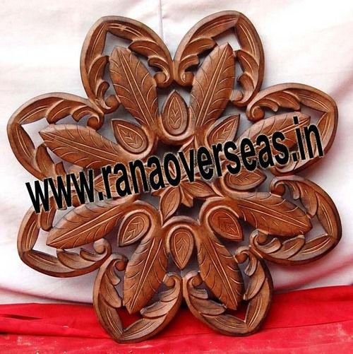 Wooden Undercut Flower Shape Wall Panel