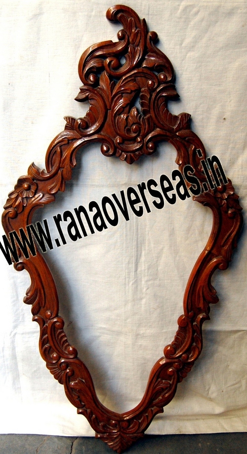 Wooden Mirror Frame In Cone Shape