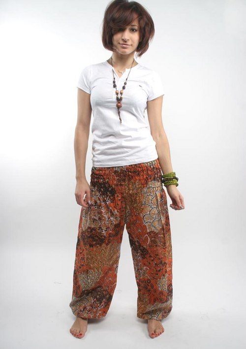 Morpankhi Print Trouser