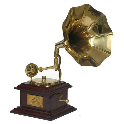 Square Wooden Gramophone