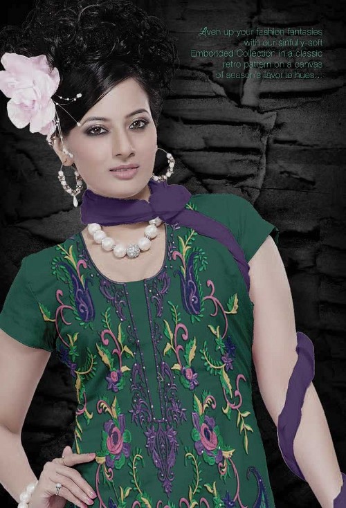 Unstitched Girls Salwar Suits