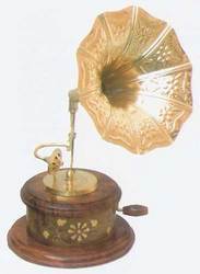 Mini Wooden handcrafted Gramophone