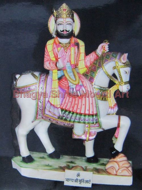 Marble Ramdev Baba Statue