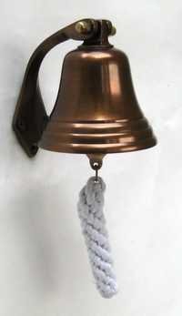 Aluminum Ship Bell Antique Brass