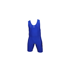 Wrestling Costume Blue - Polyester, Multiple Sizes | Lightweight, Durable, Moisture-Wicking, Breathable Singlet