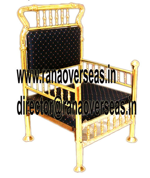 Black And Golden Wedding Chairs & Sofa Sets