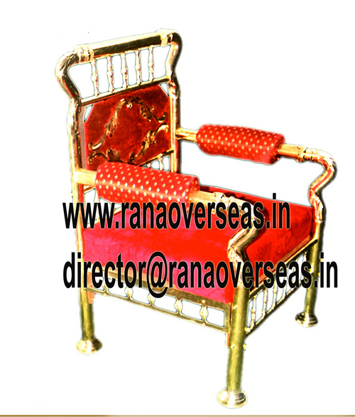 Red And Golden Royal Wedding Chair