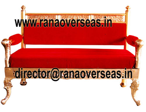 Red And Golden Wedding Maharaja Royal Sofa Sets