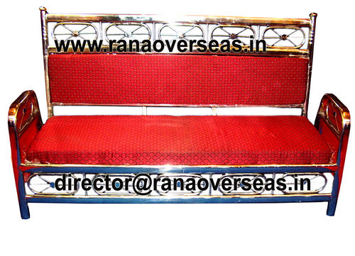 Red And Golden Wedding Sofa Sets