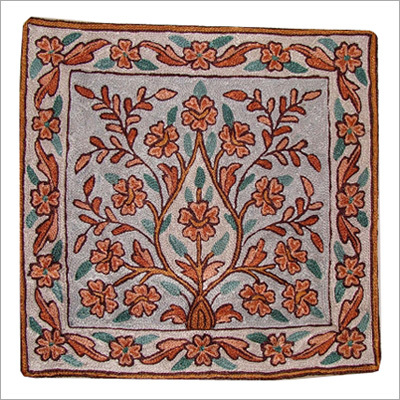 Kashmir Hand Embroidered Cushion Cover