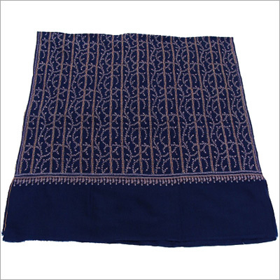 100% Pure Kashmir Pashmina Hand Embroidered Hand Woven - Loomed Shawl