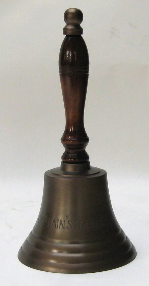 12"Aluminum Antique Finish Captain Bell