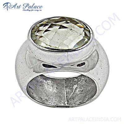 Top Quality Crystal Silver Gemstone Ring