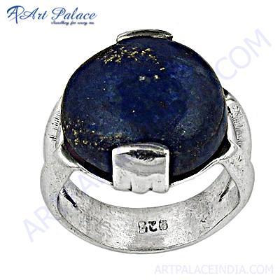 Pure Style  Lapis Lazuli Silver Gemstone Ring