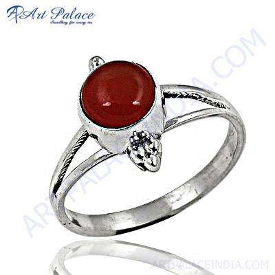 Lastest luxury Carnelian Sterling Silver Gemstone Ring