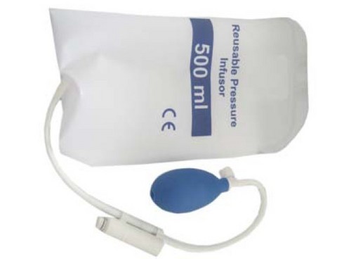 Pressure Infusor Bag - Medical Grade PVC, 15x10x5 cm, White | Easy Inflation, Durable Material, Precise Infusion, Controlled Flow