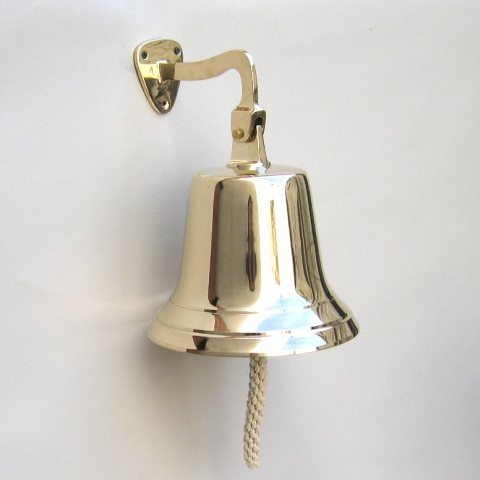 9"Nautical Solid Brass Heavy Brass Bell By Nautical Mart Inc.