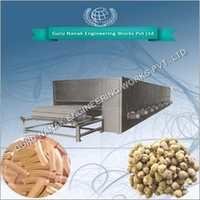 Continuous Conveyor Dryer - 30'x5'x7' Dimensions | 500 Kg/h Capacity, Heat Resistant Design, Low Maintenance, 1-year Warranty